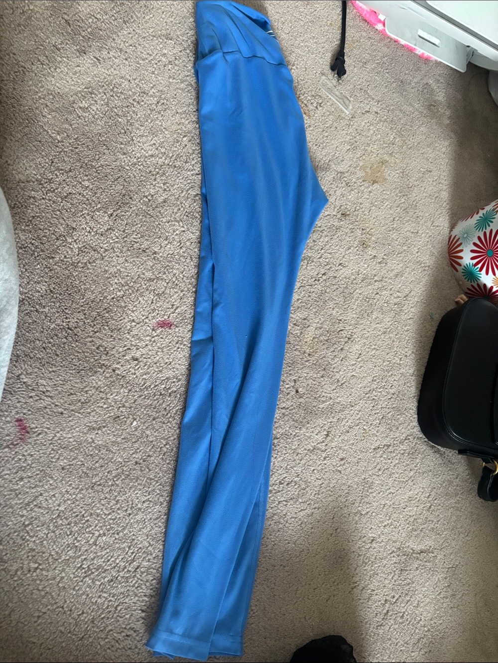 blue gym shark leggings